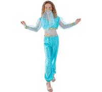 Arabian Princess Costume, Girls Medium Age 6-8 Multicolore