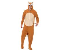 Smiffys Costume de renard, tout-en-un avec capuche Halloween