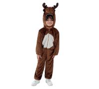 Smiffys Costume de renne, Brun, avec combinaison-pantalon à capuche
