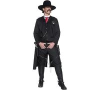Smiffys Costume de shérif authentique Western, avec veste, haut, nœud et insigne Halloween
