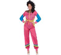 Smiffys - Costume de ski "80s" - Femme SM2428 (M) (Rose/Coloré)