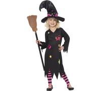 Smiffys - Costume de sorcière "Cinder" Halloween - Fille SM1947 (104) (Noir/Rose)