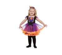 Smiffys Costume de sorcière citrouille pour tout-petit, Orange, avec robe et bandeau