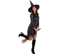 Smiffys - Costume de sorcière - Femme SM1717 (XS) (Noir/Bleu)