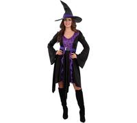 Smiffys - Costume de sorcière PRACTICAL SPELL - Femme (M) (Noir/Violet)