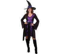 Smiffys - Costume de sorcière "Practical Spell" - Femme SM2389 (L) (Noir/Violet)