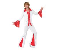 Smiffy's Déguisement Super Trooper Homme Blanc et Rouge Taille M