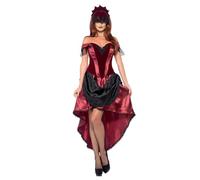 Smiffys Costume de tentatrice vénitienne, avec haut, jupe et tiare