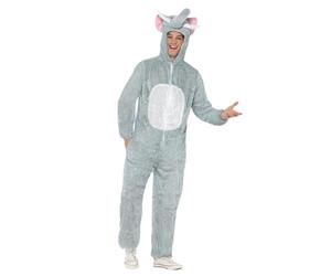 Smiffys Costume d'éléphant, gris, comprend combinaison pantalon avec capuche Halloween