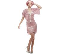 Smiffys - Costume "Deluxe 20s Vintage" - Dames SM1426 (S) (Rose)