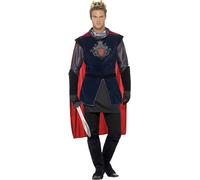 Smiffys - Costume "Deluxe King Arthur" - Hommes SM2098 (M) (Noir/Rouge)