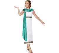 Smiffys - Costume "Deluxe Roman Empire" - Fille SM1700 (110-116) (Blanc/Vert)