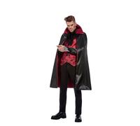 Smiffys Costume diable, Rouge et noir, Haut, cape et cornes Halloween, Carnaval