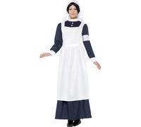 Smiffy's Costume d'infirmière de la Grande Guerre – Robe et pièce de tête – Halloween