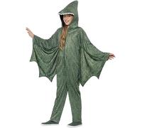 Smiffy's Costume dinosaure ptérodactyle vert – combinaison et ailes attachées – Halloween