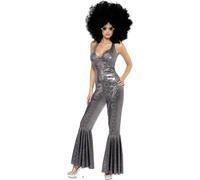 Smiffys - Costume "Disco Diva" - Femme SM580 (M) (Argent)