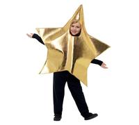 Smiffys Costume étoile brillante, Doré, avec tabard, pour toutes les tailles jusqu’à 7 ans Halloween