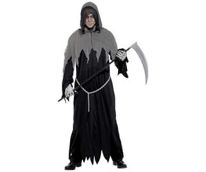 Smiffys Costume faucheuse sinistre, avec robe à capucheet chaîne Halloween