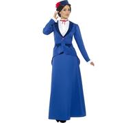 Smiffys - Costume - Femme SM2314 (XXL) (Bleu/Blanc)