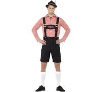Smiffys Costume Fête de la Bière, Rouge, Avec chemise et Lederhosen Halloween