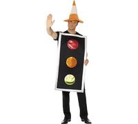 Smiffy's Costume feux de circulation avec chapeau cône de circulation Halloween