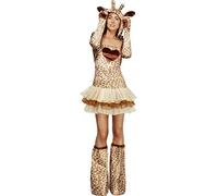Smiffys Costume Fever de giraffe, avec robe tutu et bretelles transparentes amovibles, a