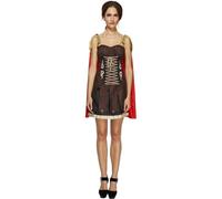 Smiffys Costume Fever de gladiateur, robe avec cape