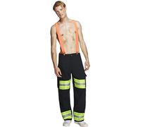 Smiffy's – Déguisement de pompier Fever – fougueux, homme, avec pantalon et brassards – M G