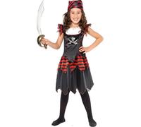 Smiffys - Costume - Filles SM1662 (128-134) (Noir/Rouge)