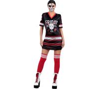 Smiffys - Costume "Friday The 13th" - Femme SM2662 (XS) (Noir/Rouge/Blanc)