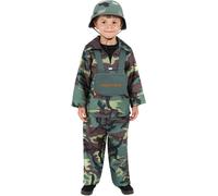Smiffys - Costume - Garçons SM1501 (110-116) (Vert camouflage)