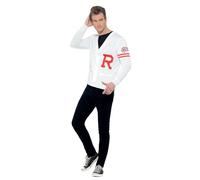Smiffy's Costume Grease Rydell Prep avec chandail pour Halloween – Blanc