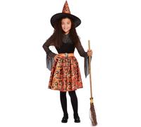 Smiffys - Costume Halloween - Fille SM1174 (146-152) (Orange/Noir)