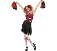 Smiffys - Costume "High School Horror" - Femme SM1369 (40 FR - 38 FR) (Rouge/Noir)