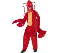 Smiffys Costume homard, rouge, avec combinaison et capuche