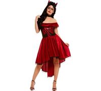 Smiffys - Costume Jour des Morts - Femme SM1875 (46 FR - 48 FR) (Rouge)