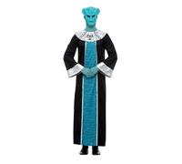 Smiffys Costume Lord d'extra-terrestre, Bleu, avec robe et masque Halloween
