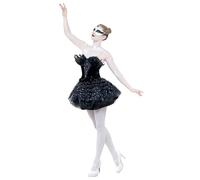 Smiffy's Costume de mascarade Cygne gothique – Noir – avec robe Halloween