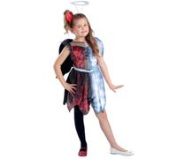 Smiffys costume mi-diabla mi-angel kids, déguisement d'Halloween pour filles