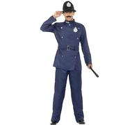 Smiffys Costume officier de police londonien, bleu, avec pantalon, veste et chapeau