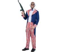 Smiffys - Costume "Oncle Sam" - Hommes SM2474 (XL) (Bleu/Rouge/Blanc)