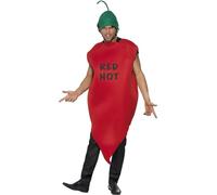 Smiffys Costume piment, Rouge, avec tabard et chapeau Halloween