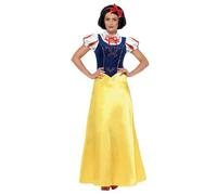 Smiffys Costume princesse la neige, Jaune, avec robe, col et bandeau Halloween