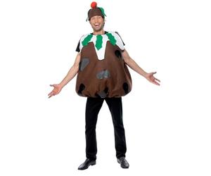 Smiffys Costume pudding de Noël, Brun, avec tunique et bonnet Halloween