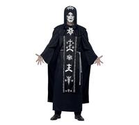 Smiffys Costume rituels des arts obscurs, Noir, avec robe à capuche et ceinture Halloween