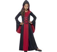 Smiffys - Costume Robe de chambre - Fille SM1256 (L) (Rouge/Noir)