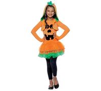 Smiffys Costume robe tutu citrouille, Orange, avec robe tutu & veste à capuche Halloween