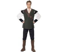 Smiffys - Costume ''Robin des Bois'' - Hommes SM2993 (L) (Vert/Brun/Noir)