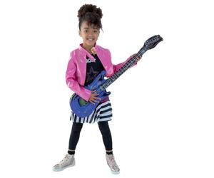 Smiffys Costume rock star glamour, Noir, avec haut et veste Halloween