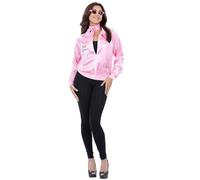Smiffys Costume rose pour femme - Déguisement officiel rose pour femme avec écharpe et lunettes de soleil - Tenue de graisse Rockabilly des années 50 pour enterrement de vie de jeune fille, thème du
